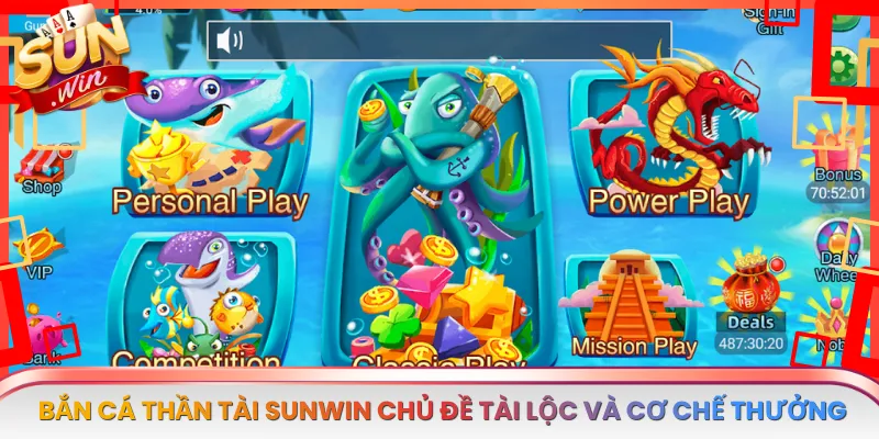 Bắn Cá Thần Tài Sunwin Chủ Đề Tài Lộc Và Cơ Chế Thưởng